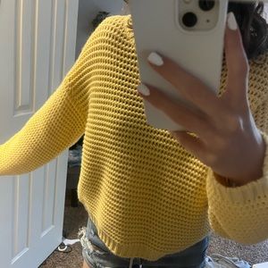 Forever 21, yellow knit sweater